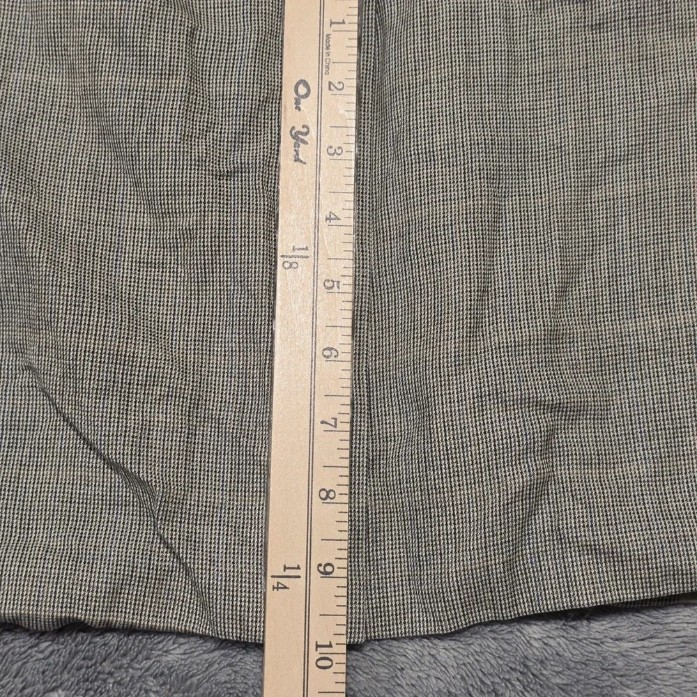 Lauren Ralph Lauren‎ Blazer Mens 42R Tan Houndstooth Two Button Sport Coat